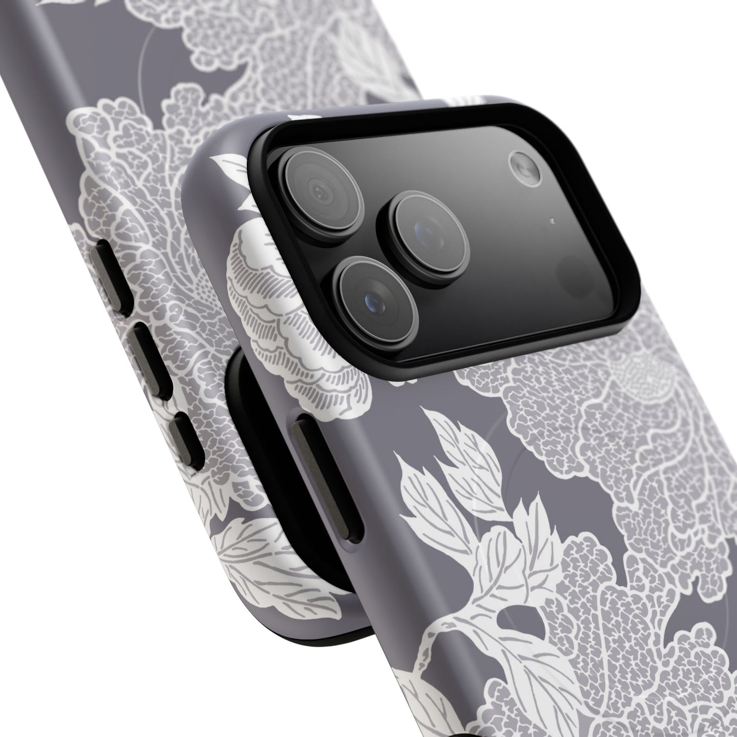 MagSafeタフケース - Deco Peony (紫色) | iPhone 17 / iPhone 17 Air / iPhone 17 Pro / iPhone 17 Pro Max