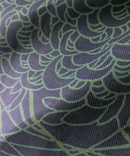 Chrysanthemums クッション - グリーン/ブルー