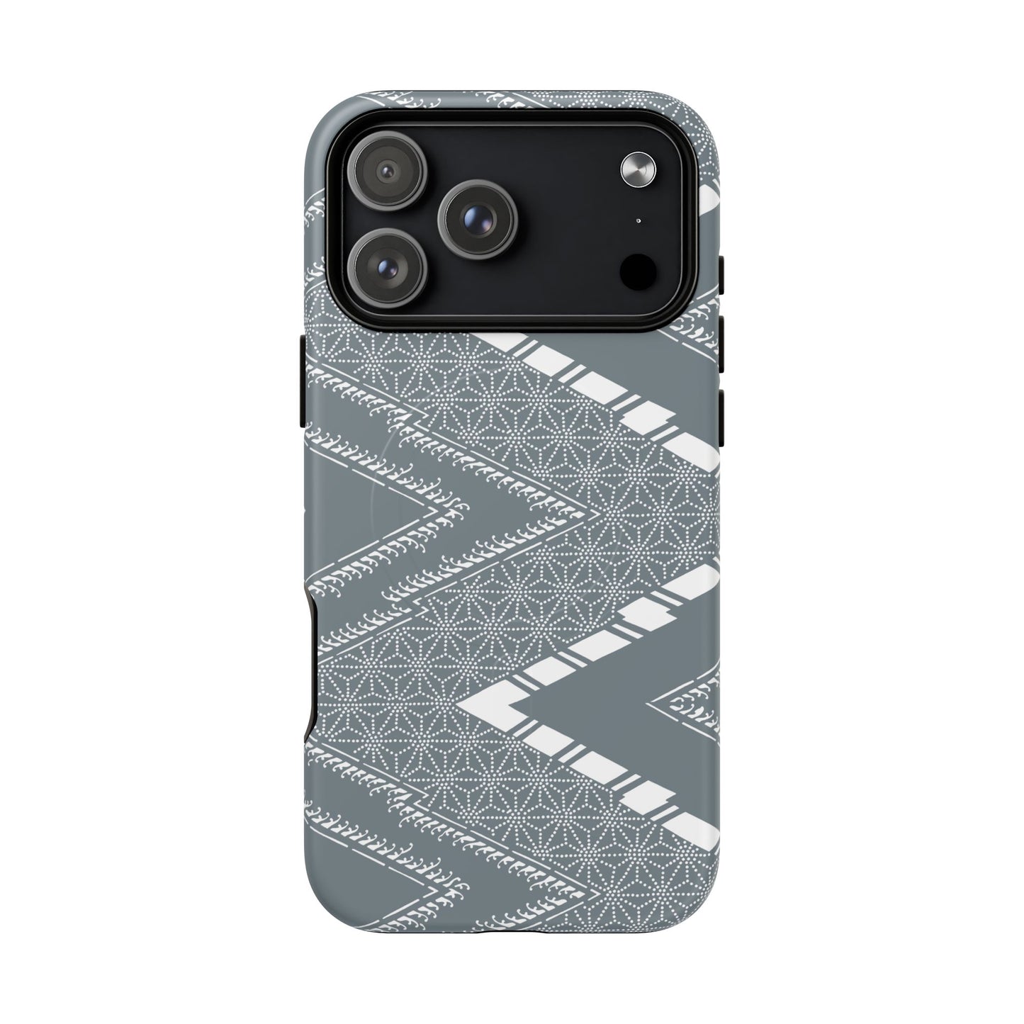 MagSafeタフケース - あっちこっち（白/藍鼠）| iPhone 17 / iPhone 17 Air / iPhone 17 Pro / iPhone 17 Pro Max