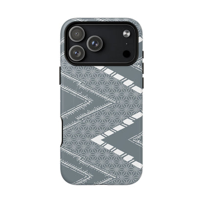 MagSafeタフケース - あっちこっち（白/藍鼠）| iPhone 17 / iPhone 17 Air / iPhone 17 Pro / iPhone 17 Pro Max