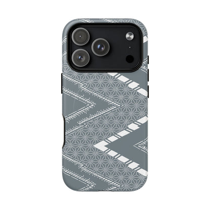 MagSafeタフケース - あっちこっち（白/藍鼠）| iPhone 17 / iPhone 17 Air / iPhone 17 Pro / iPhone 17 Pro Max