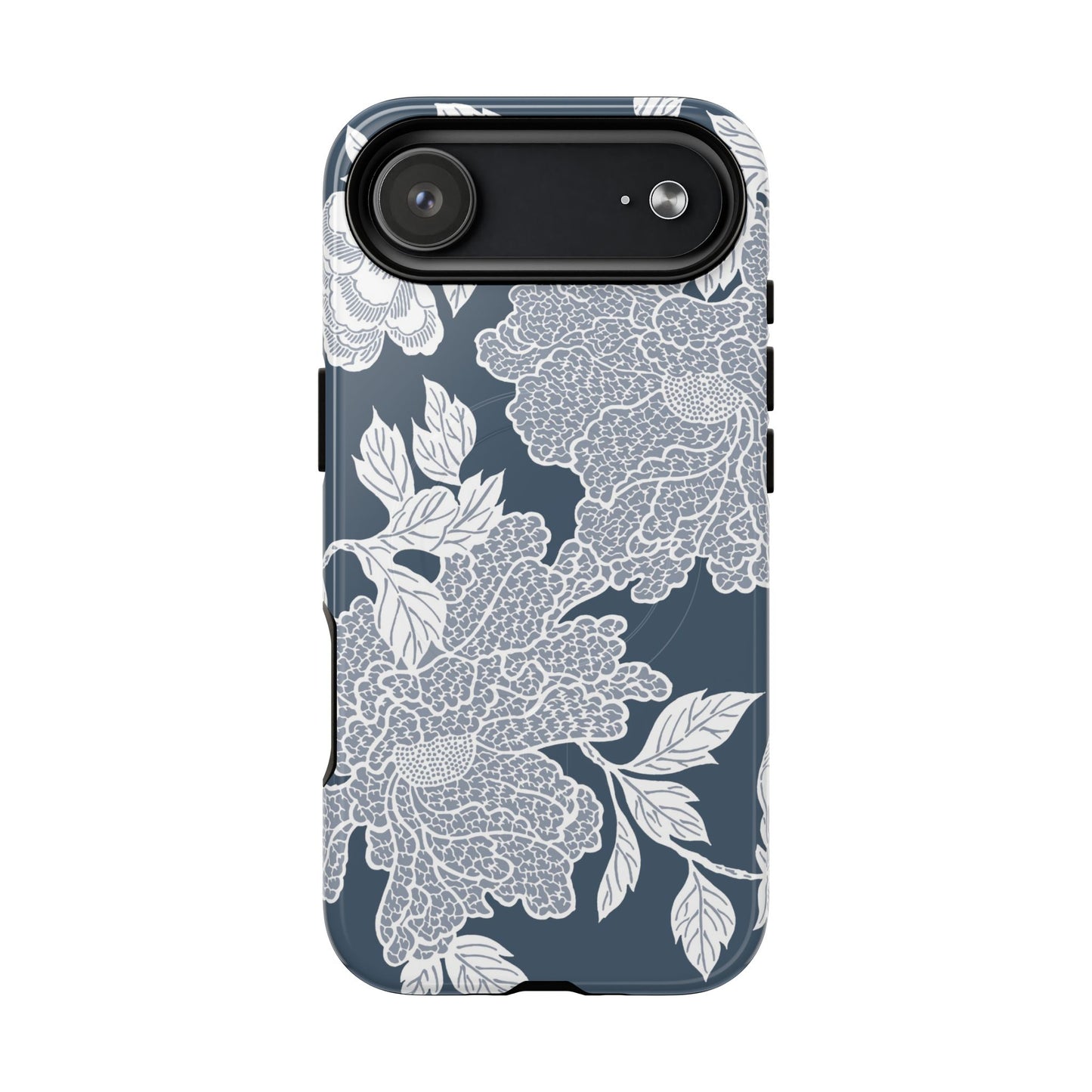 MagSafeタフケース - Deco Peony (ブルー) | iPhone 17 / iPhone 17 Air / iPhone 17 Pro / iPhone 17 Pro Max
