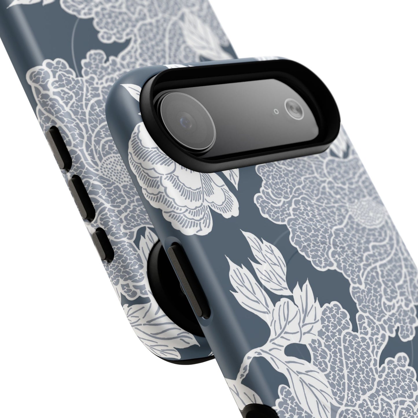 MagSafeタフケース - Deco Peony (ブルー) | iPhone 17 / iPhone 17 Air / iPhone 17 Pro / iPhone 17 Pro Max