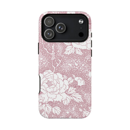 MagSafeタフケース - 姫（白/ピンク） | iPhone 17 / iPhone 17 Air / iPhone 17 Pro / iPhone 17 Pro Max