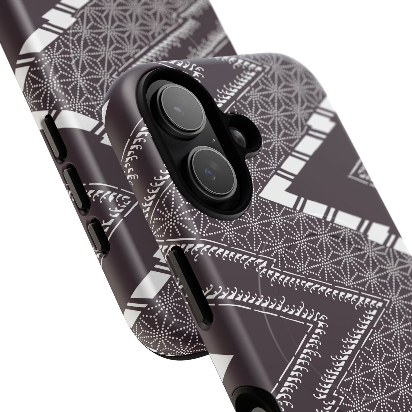 MagSafeタフケース - あっちこっち（白/紫色） | iPhone 17 / iPhone 17 Air / iPhone 17 Pro / iPhone 17 Pro Max