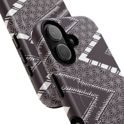 MagSafeタフケース - あっちこっち（白/紫色） | iPhone 17 / iPhone 17 Air / iPhone 17 Pro / iPhone 17 Pro Max