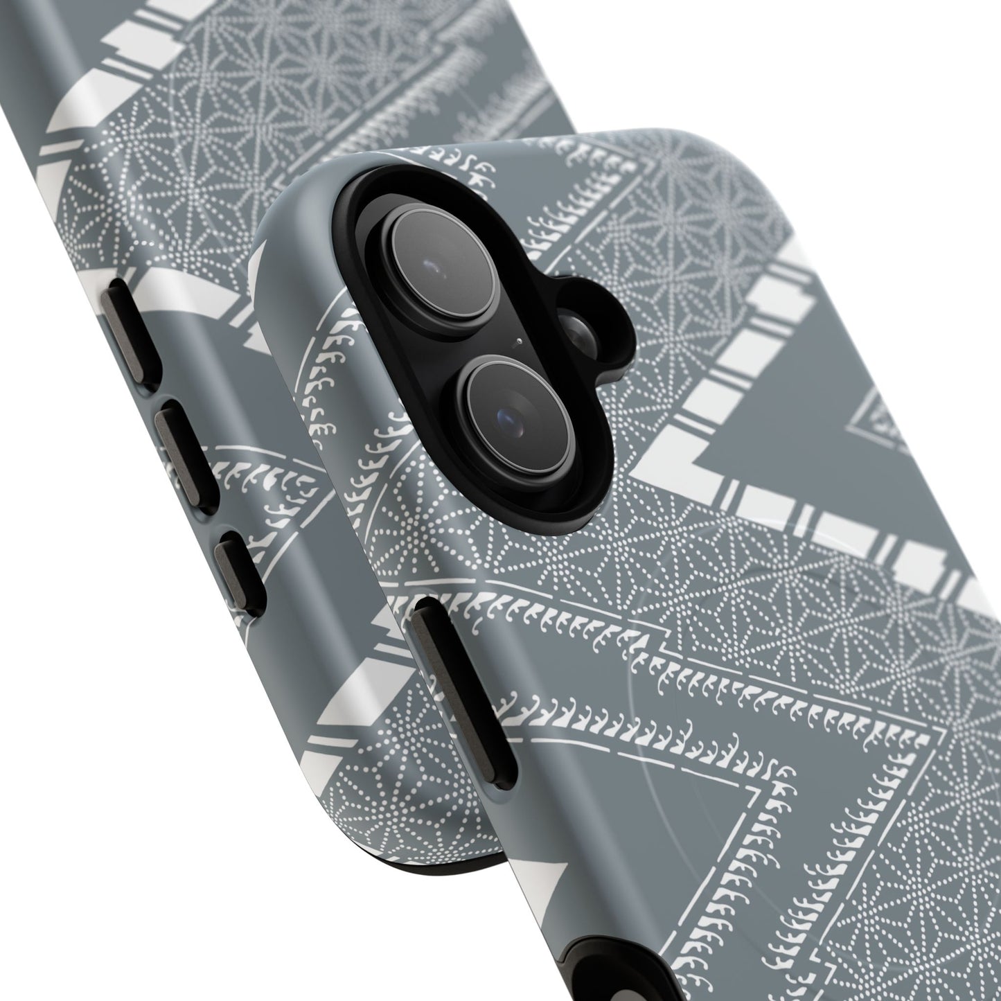 MagSafeタフケース - あっちこっち（白/藍鼠）| iPhone 17 / iPhone 17 Air / iPhone 17 Pro / iPhone 17 Pro Max