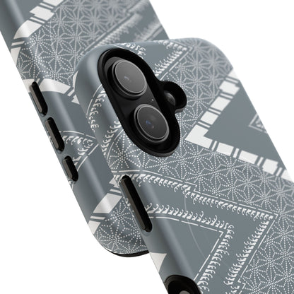 MagSafeタフケース - あっちこっち（白/藍鼠）| iPhone 17 / iPhone 17 Air / iPhone 17 Pro / iPhone 17 Pro Max