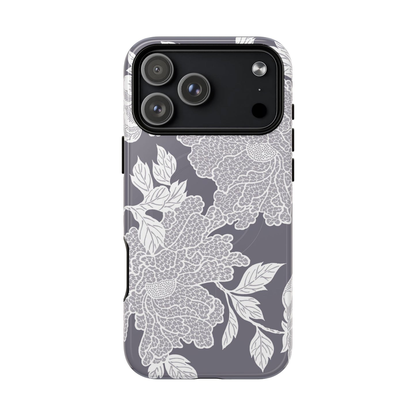 MagSafeタフケース - Deco Peony (紫色) | iPhone 17 / iPhone 17 Air / iPhone 17 Pro / iPhone 17 Pro Max