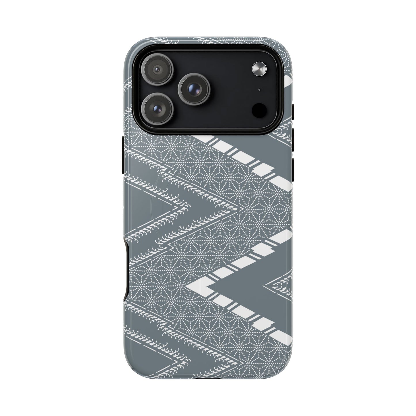 MagSafeタフケース - あっちこっち（白/藍鼠）| iPhone 17 / iPhone 17 Air / iPhone 17 Pro / iPhone 17 Pro Max