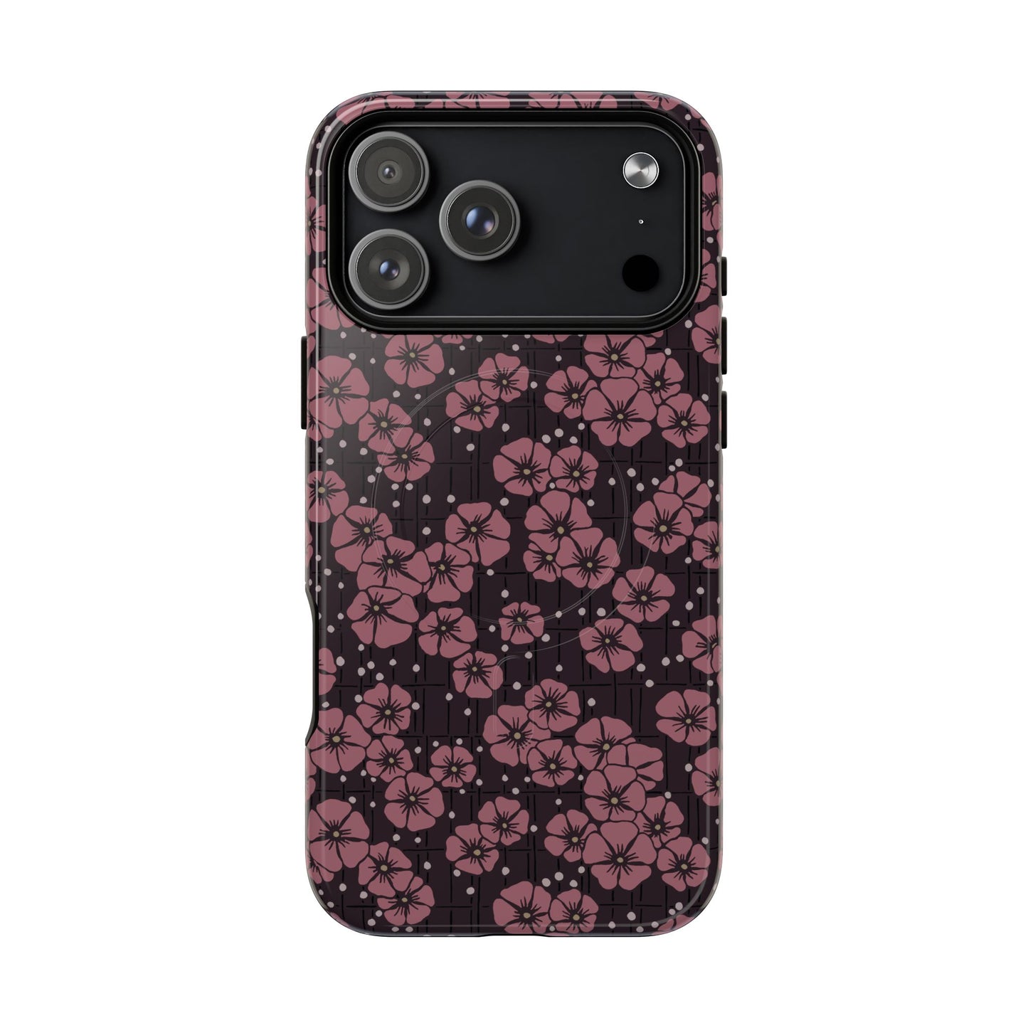 MagSafeタフケース - Blossom (ダークピンク) | iPhone 17 / iPhone 17 Air / iPhone 17 Pro / iPhone 17 Pro Max