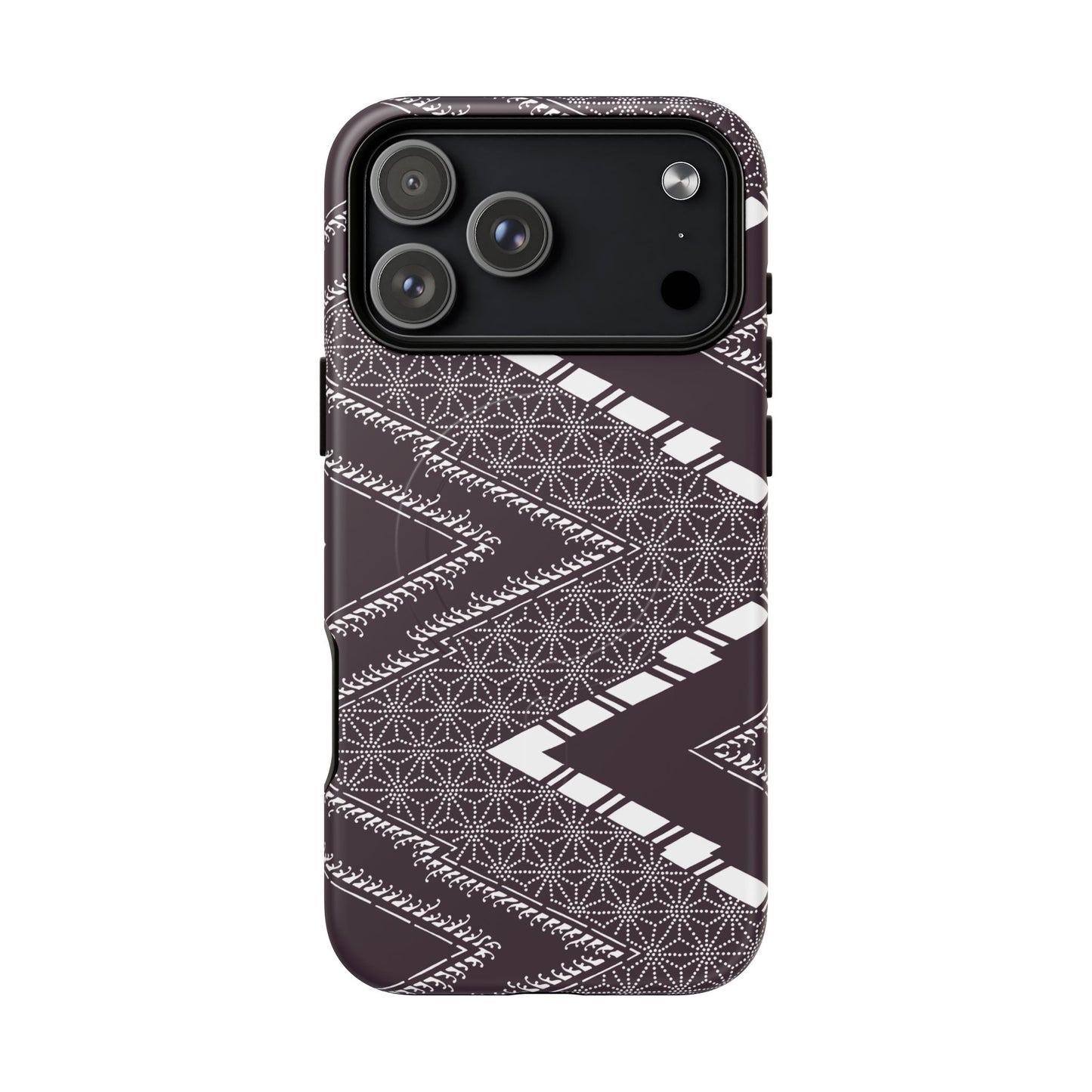 MagSafeタフケース - あっちこっち（白/紫色） | iPhone 17 / iPhone 17 Air / iPhone 17 Pro / iPhone 17 Pro Max