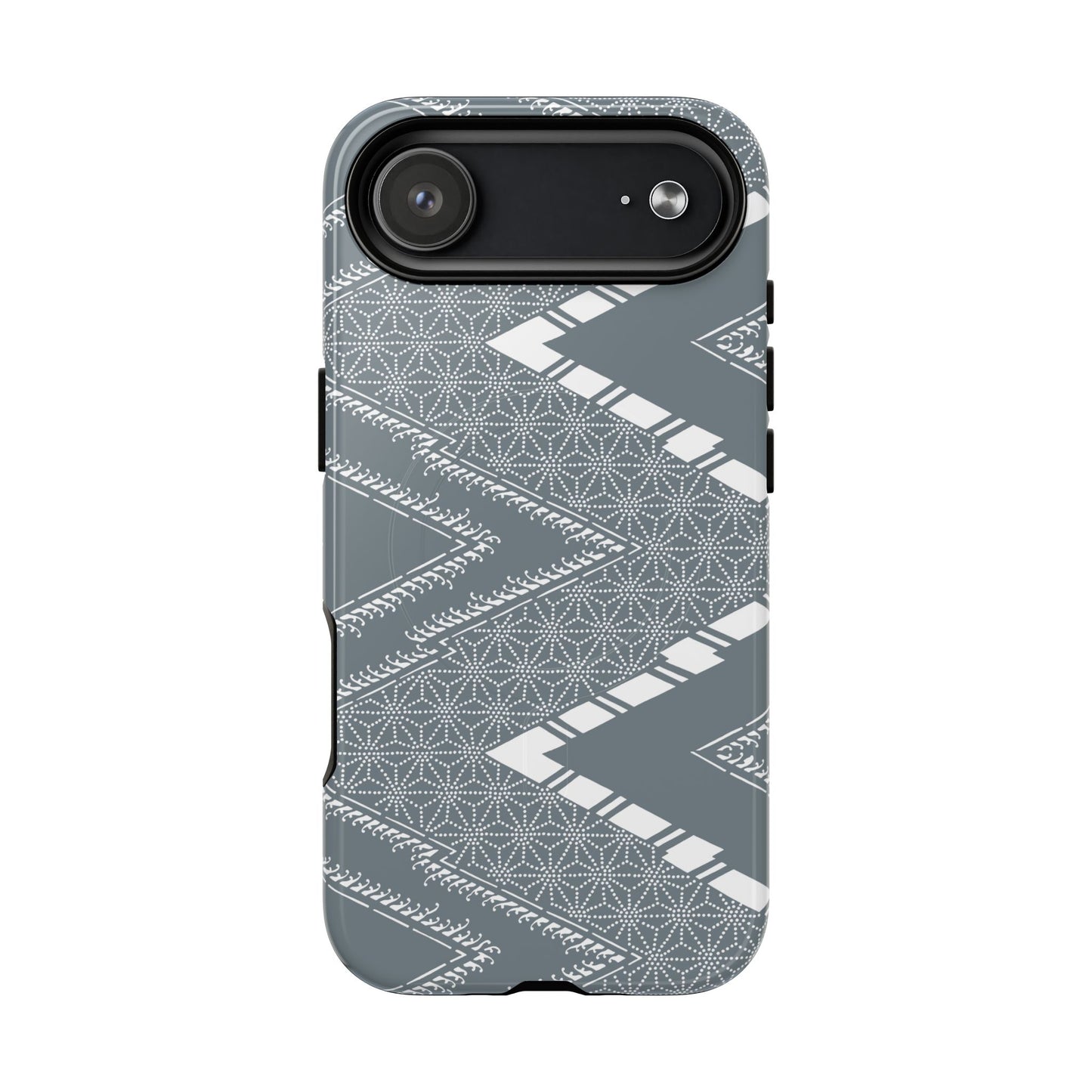 MagSafeタフケース - あっちこっち（白/藍鼠）| iPhone 17 / iPhone 17 Air / iPhone 17 Pro / iPhone 17 Pro Max