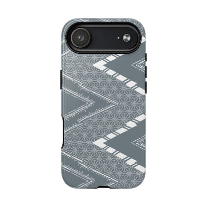 MagSafeタフケース - あっちこっち（白/藍鼠）| iPhone 17 / iPhone 17 Air / iPhone 17 Pro / iPhone 17 Pro Max