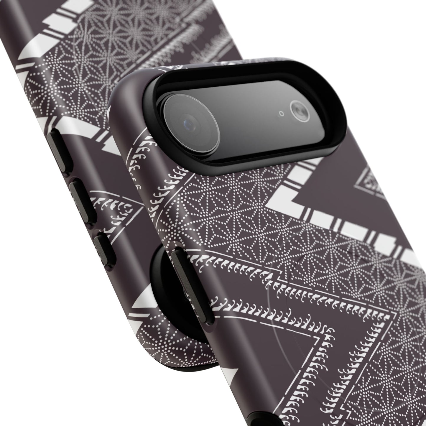 MagSafeタフケース - あっちこっち（白/紫色） | iPhone 17 / iPhone 17 Air / iPhone 17 Pro / iPhone 17 Pro Max