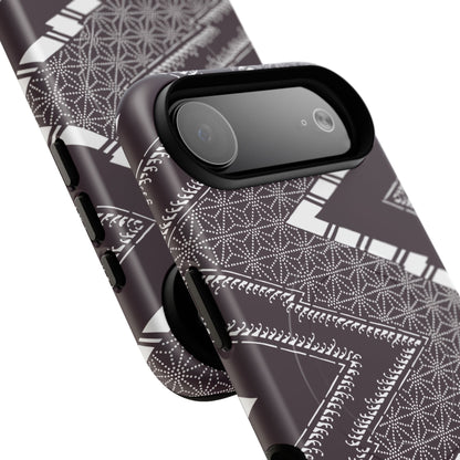 MagSafeタフケース - あっちこっち（白/紫色） | iPhone 17 / iPhone 17 Air / iPhone 17 Pro / iPhone 17 Pro Max