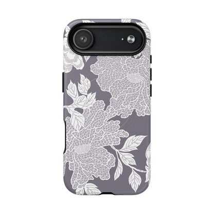 MagSafeタフケース - Deco Peony (紫色) | iPhone 17 / iPhone 17 Air / iPhone 17 Pro / iPhone 17 Pro Max