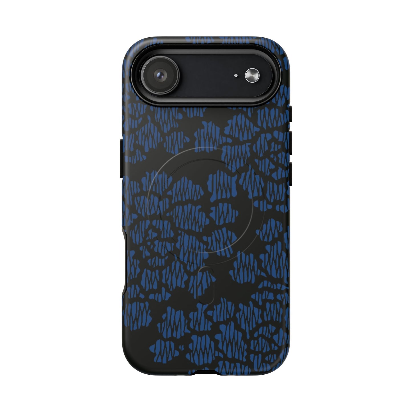 MagSafeタフケース - Modern Peony (ブルー) | iPhone 17 / iPhone 17 Air / iPhone 17 Pro / iPhone 17 Pro Max