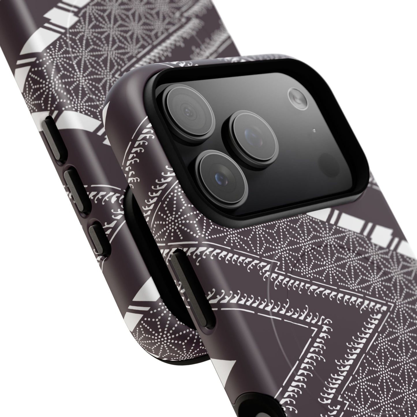 MagSafeタフケース - あっちこっち（白/紫色） | iPhone 17 / iPhone 17 Air / iPhone 17 Pro / iPhone 17 Pro Max