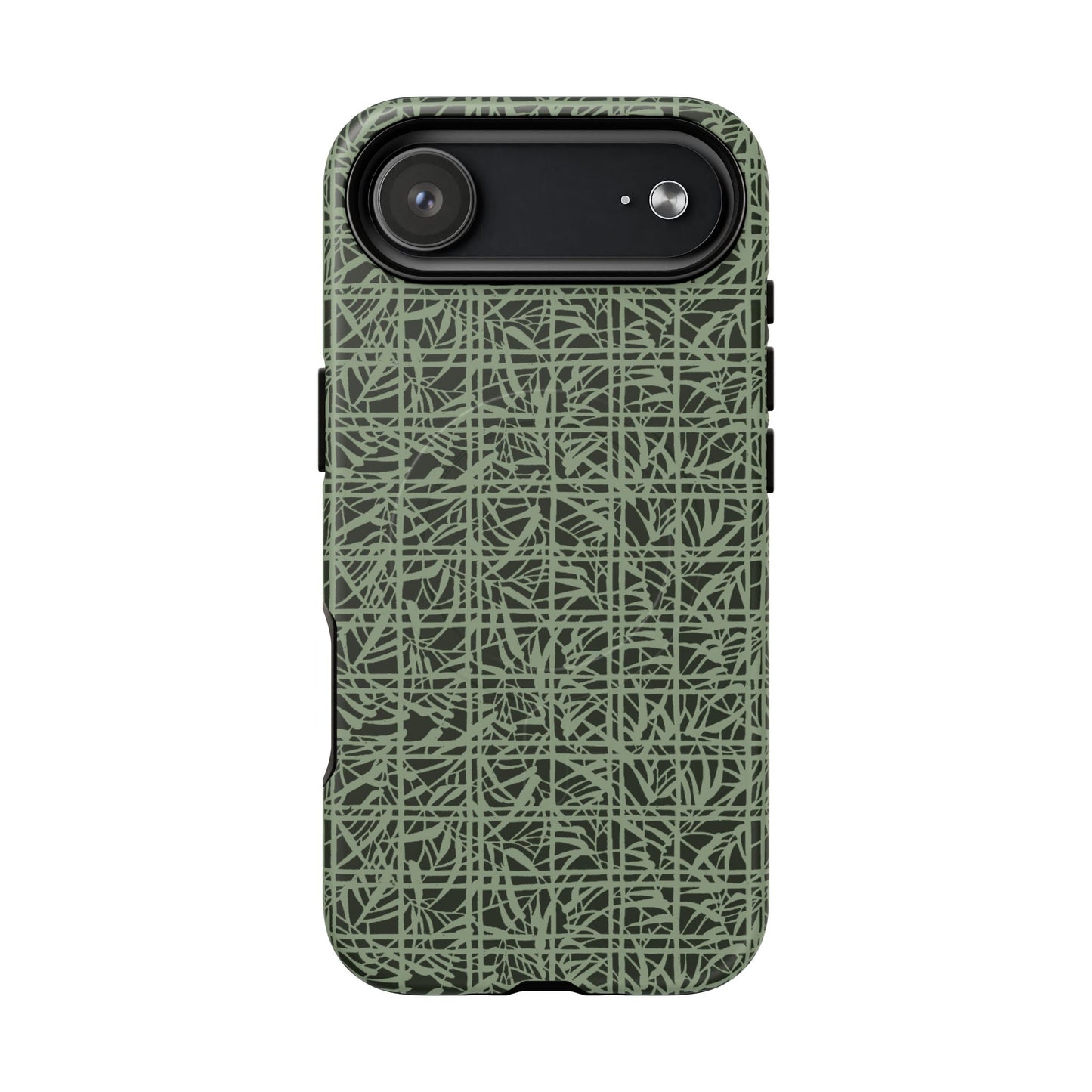 MagSafeタフケース - Bamboo Grid (薄緑) | iPhone 17 / iPhone 17 Air / iPhone 17 Pro / iPhone 17 Pro Max