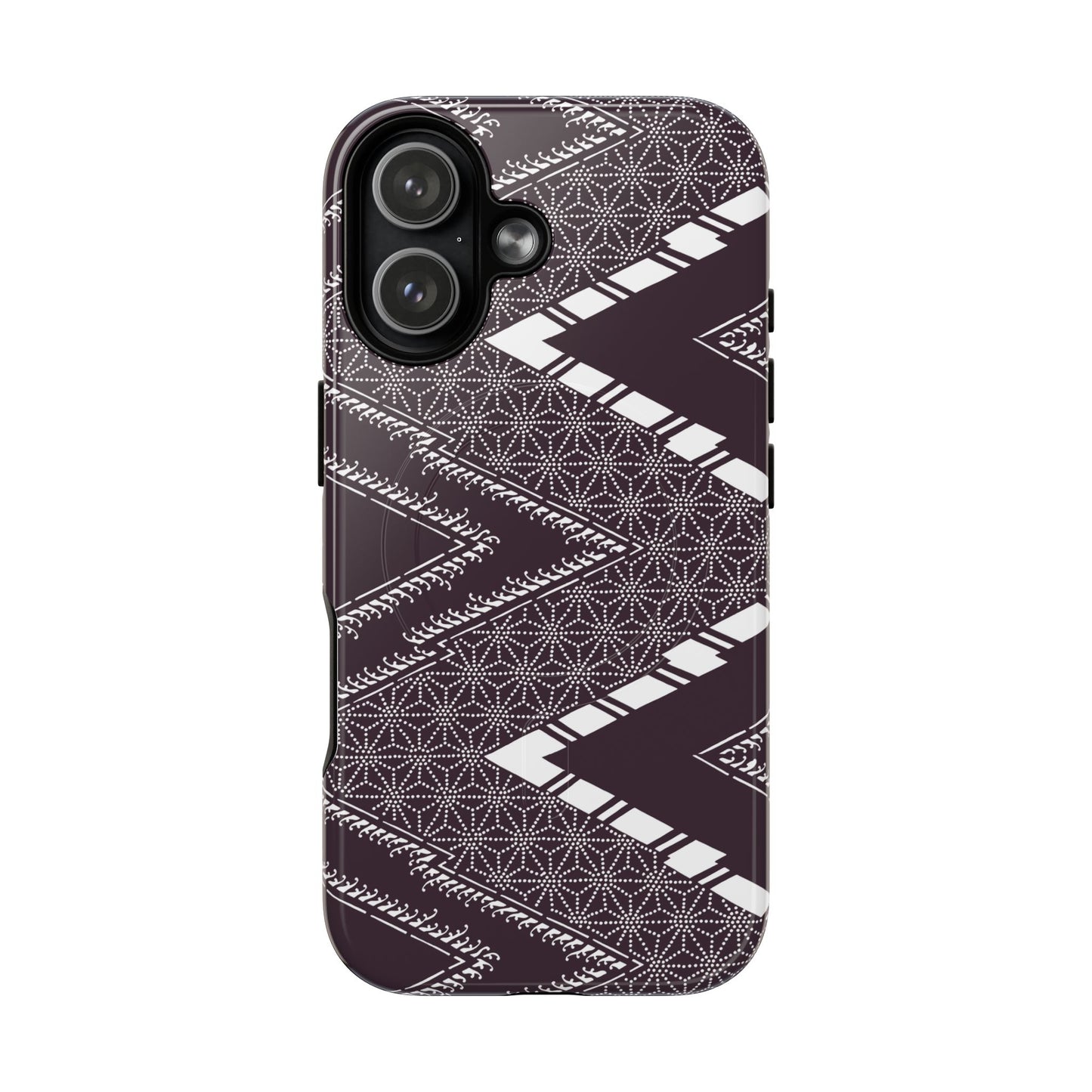 MagSafeタフケース - あっちこっち（白/紫色） | iPhone 17 / iPhone 17 Air / iPhone 17 Pro / iPhone 17 Pro Max