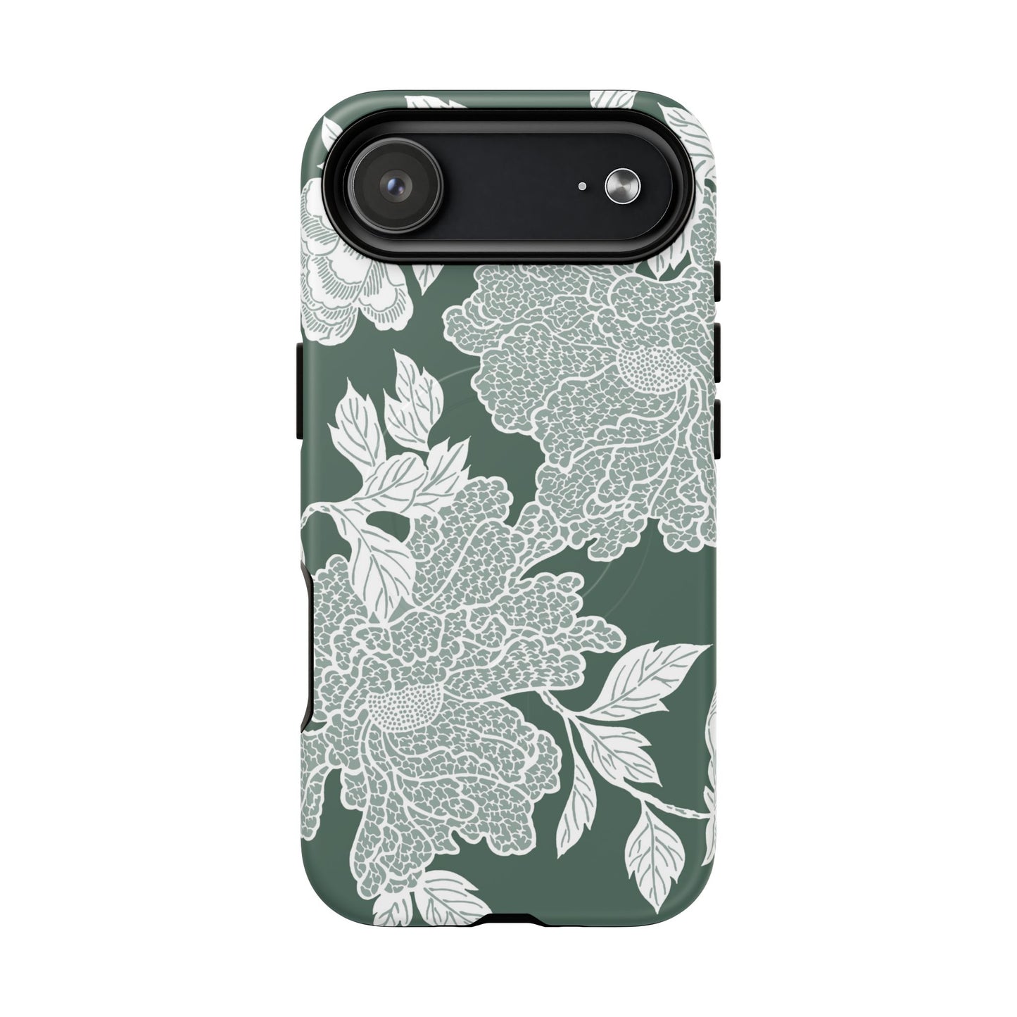 MagSafeタフケース - Deco Peony (グリーン) | iPhone 17 / iPhone 17 Air / iPhone 17 Pro / iPhone 17 Pro Max
