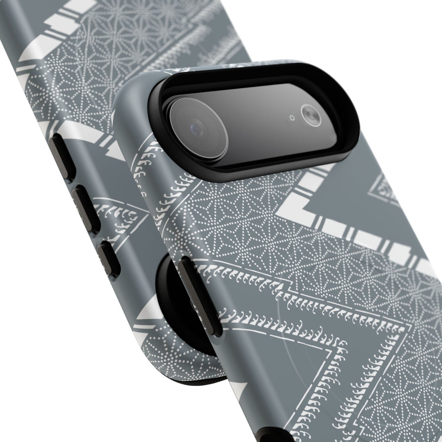 MagSafeタフケース - あっちこっち（白/藍鼠）| iPhone 17 / iPhone 17 Air / iPhone 17 Pro / iPhone 17 Pro Max