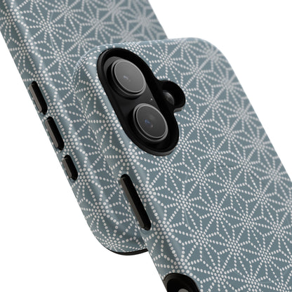 MagSafeタフケース - 麻の葉（白/ライトティール）  | iPhone 17 / iPhone 17 Air / iPhone 17 Pro / iPhone 17 Pro Max