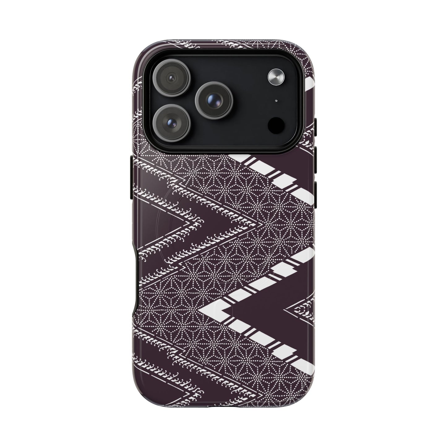 MagSafeタフケース - あっちこっち（白/紫色） | iPhone 17 / iPhone 17 Air / iPhone 17 Pro / iPhone 17 Pro Max