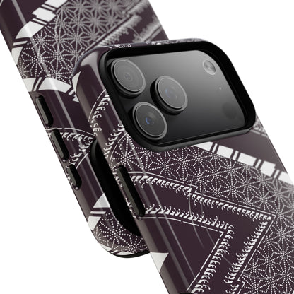 MagSafeタフケース - あっちこっち（白/紫色） | iPhone 17 / iPhone 17 Air / iPhone 17 Pro / iPhone 17 Pro Max