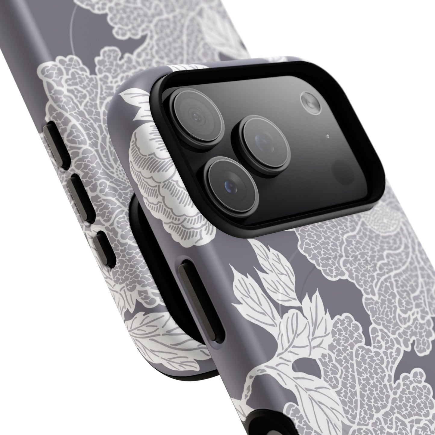 MagSafeタフケース - Deco Peony (紫色) | iPhone 17 / iPhone 17 Air / iPhone 17 Pro / iPhone 17 Pro Max