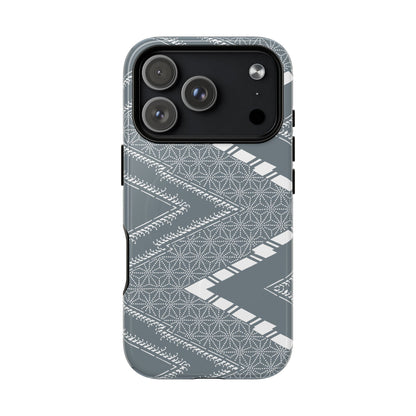 MagSafeタフケース - あっちこっち（白/藍鼠）| iPhone 17 / iPhone 17 Air / iPhone 17 Pro / iPhone 17 Pro Max