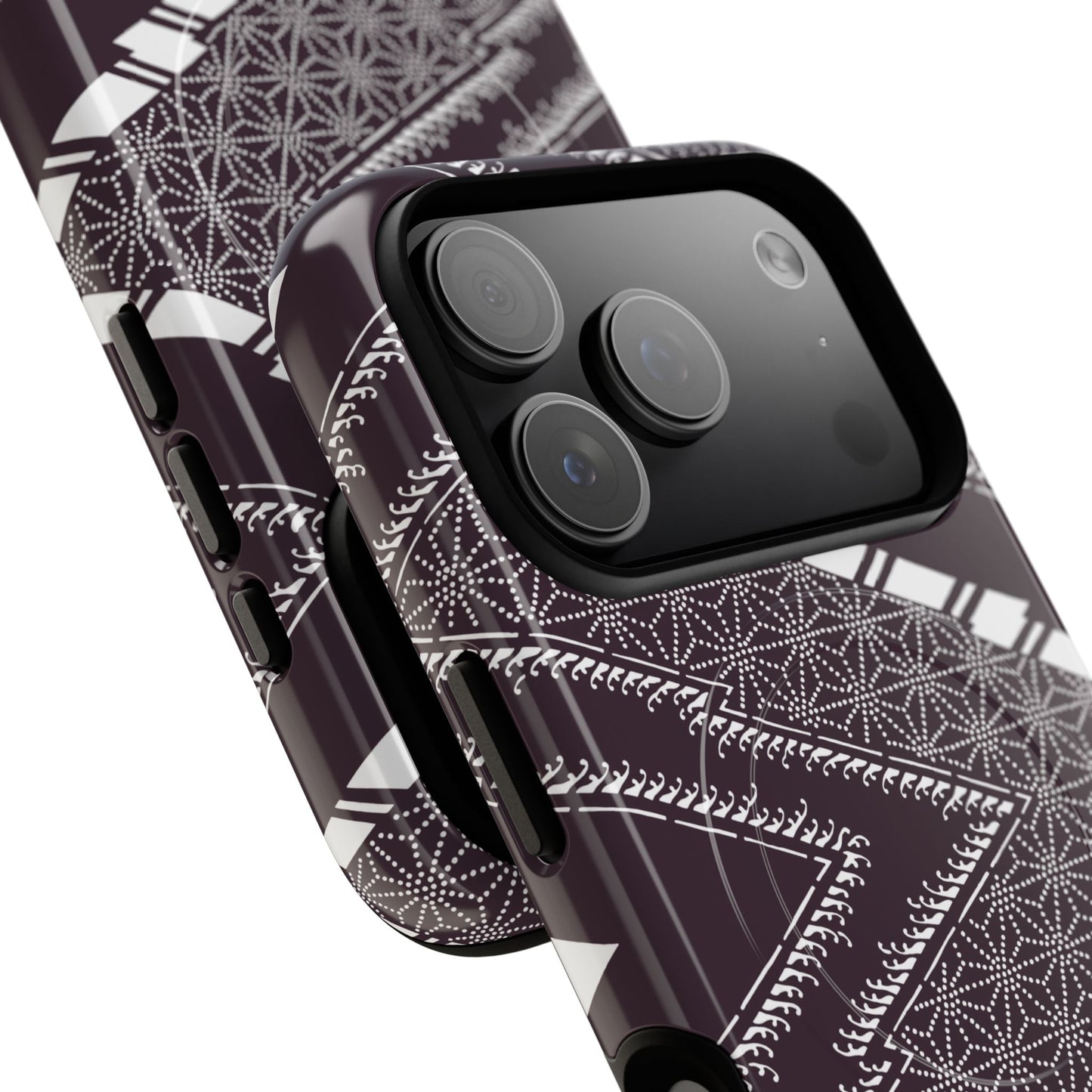 MagSafeタフケース - あっちこっち（白/紫色） | iPhone 17 / iPhone 17 Air / iPhone 17 Pro / iPhone 17 Pro Max