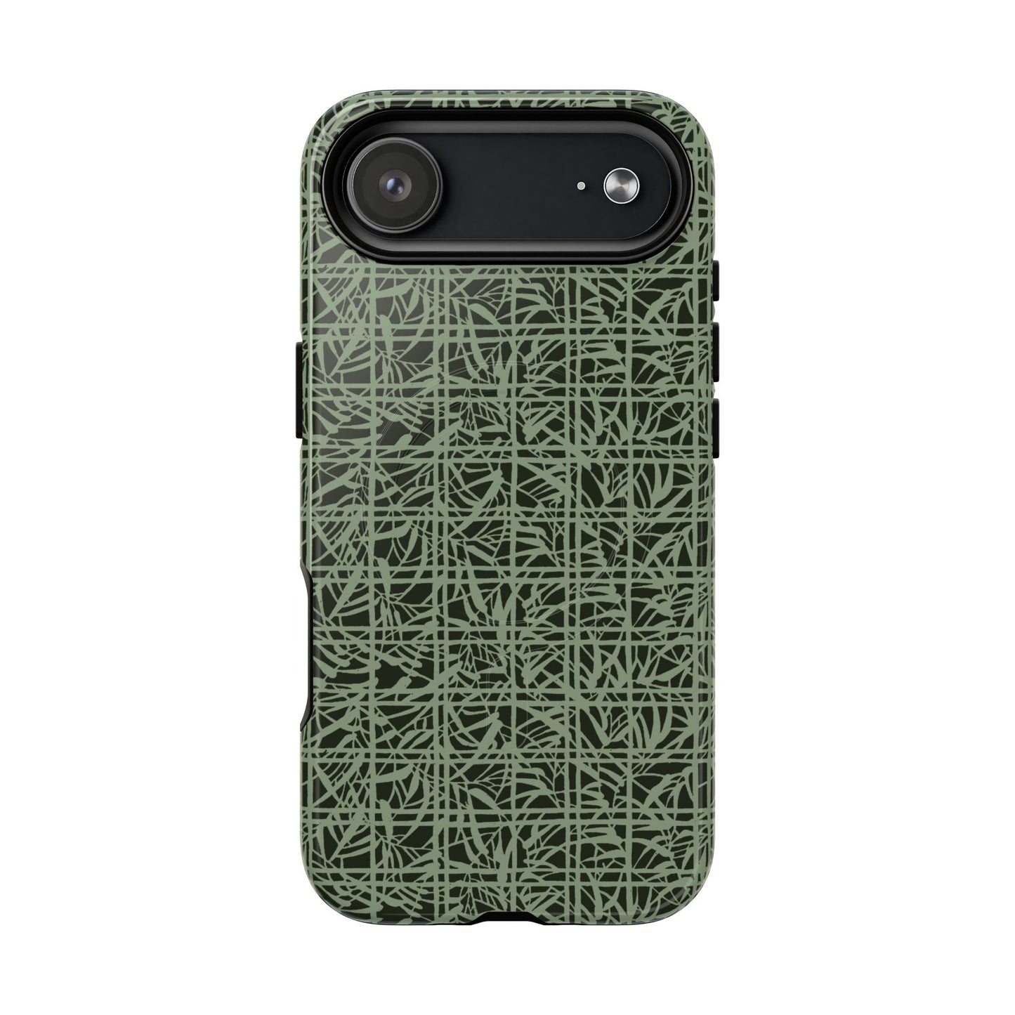 MagSafeタフケース - Bamboo Grid (薄緑) | iPhone 17 / iPhone 17 Air / iPhone 17 Pro / iPhone 17 Pro Max