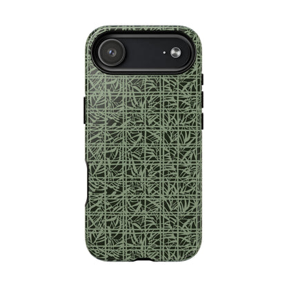 MagSafeタフケース - Bamboo Grid (薄緑) | iPhone 17 / iPhone 17 Air / iPhone 17 Pro / iPhone 17 Pro Max