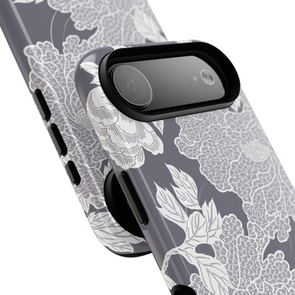 MagSafeタフケース - Deco Peony (紫色) | iPhone 17 / iPhone 17 Air / iPhone 17 Pro / iPhone 17 Pro Max