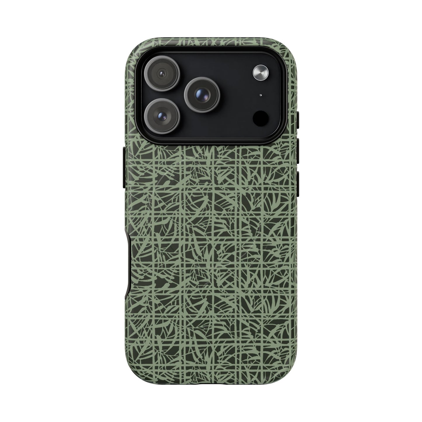 MagSafeタフケース - Bamboo Grid (薄緑) | iPhone 17 / iPhone 17 Air / iPhone 17 Pro / iPhone 17 Pro Max
