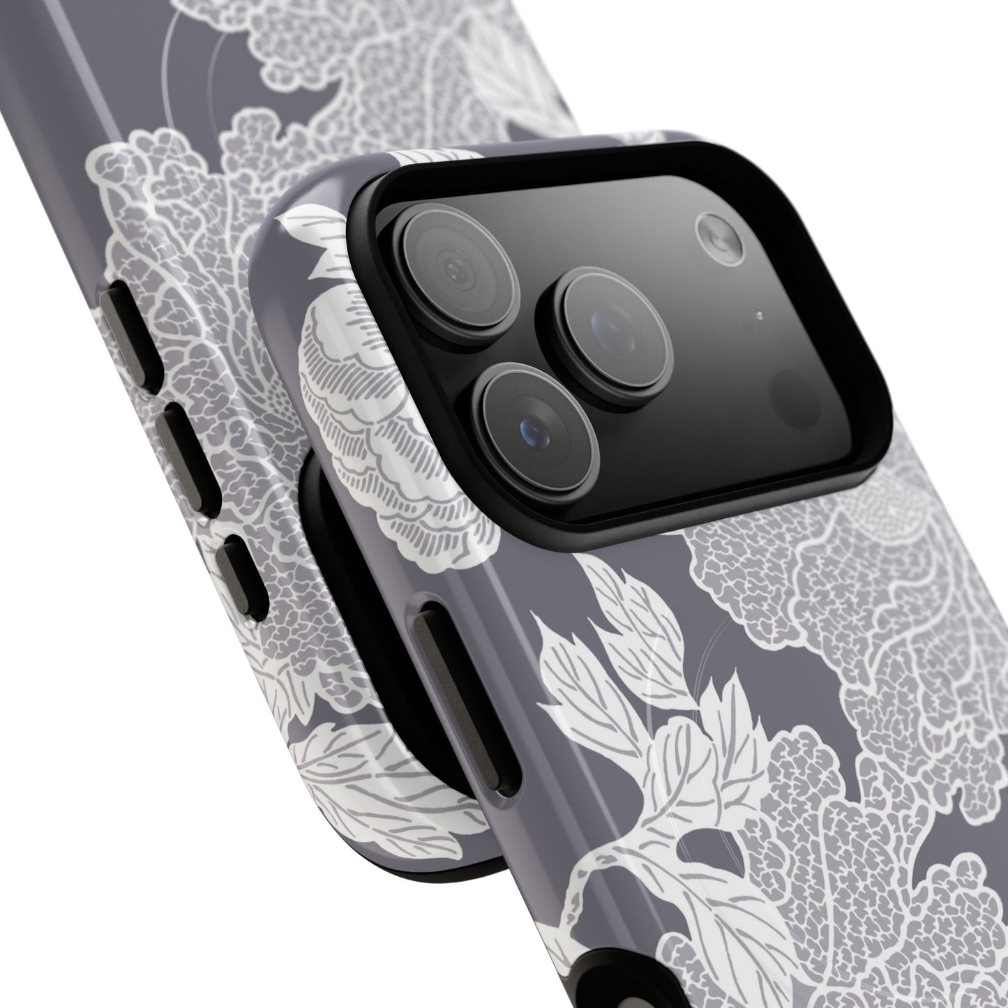 MagSafeタフケース - Deco Peony (紫色) | iPhone 17 / iPhone 17 Air / iPhone 17 Pro / iPhone 17 Pro Max