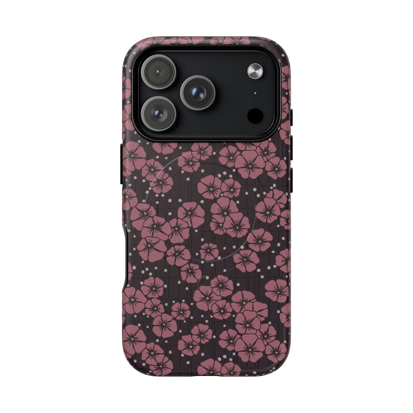 MagSafeタフケース - Blossom (ダークピンク) | iPhone 17 / iPhone 17 Air / iPhone 17 Pro / iPhone 17 Pro Max