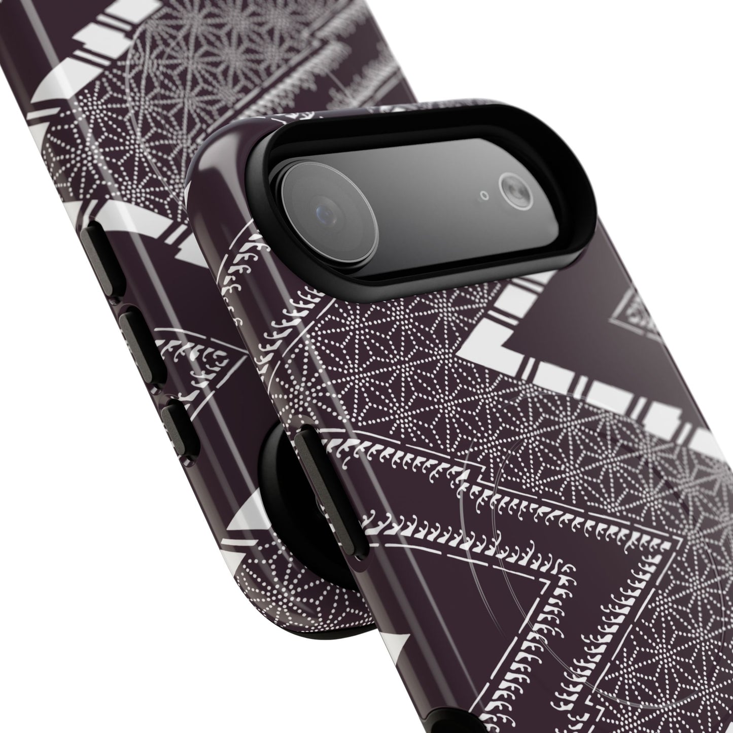 MagSafeタフケース - あっちこっち（白/紫色） | iPhone 17 / iPhone 17 Air / iPhone 17 Pro / iPhone 17 Pro Max