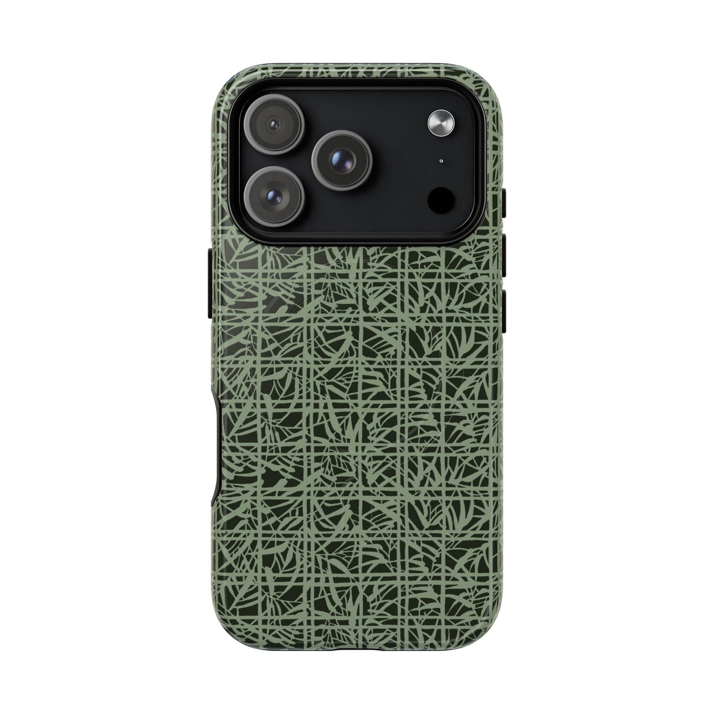 MagSafeタフケース - Bamboo Grid (薄緑) | iPhone 17 / iPhone 17 Air / iPhone 17 Pro / iPhone 17 Pro Max