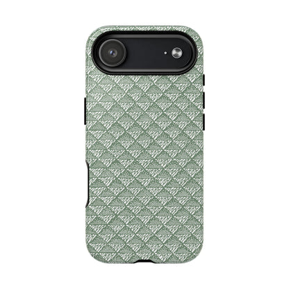 MagSafeタフケース - 鱗（白/緑） | iPhone 17 / iPhone 17 Air / iPhone 17 Pro / iPhone 17 Pro Max