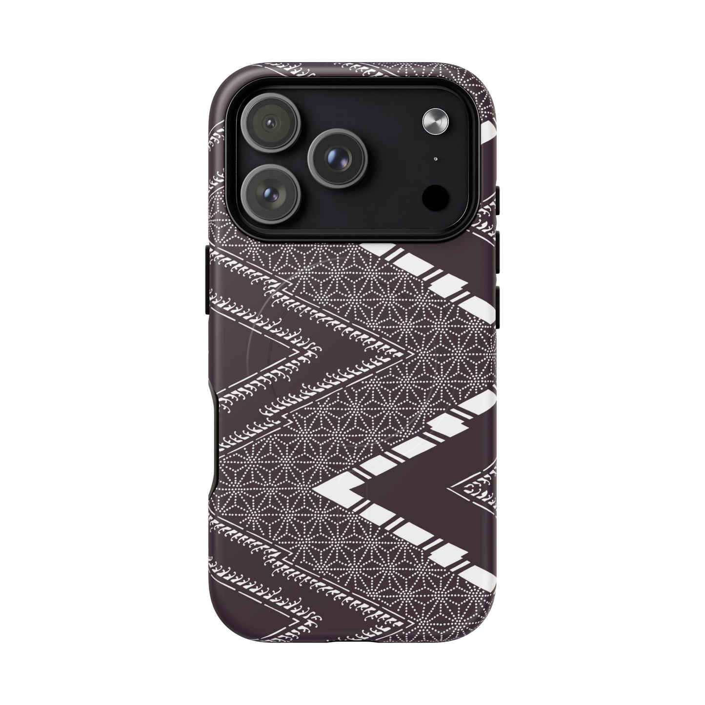 MagSafeタフケース - あっちこっち（白/紫色） | iPhone 17 / iPhone 17 Air / iPhone 17 Pro / iPhone 17 Pro Max