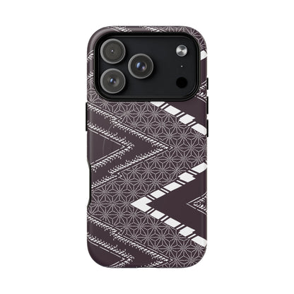 MagSafeタフケース - あっちこっち（白/紫色） | iPhone 17 / iPhone 17 Air / iPhone 17 Pro / iPhone 17 Pro Max