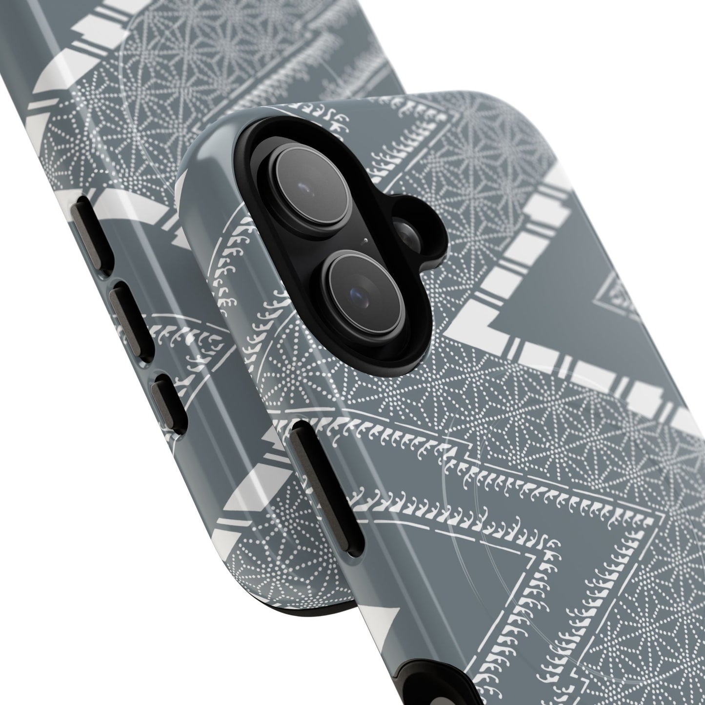 MagSafeタフケース - あっちこっち（白/藍鼠）| iPhone 17 / iPhone 17 Air / iPhone 17 Pro / iPhone 17 Pro Max