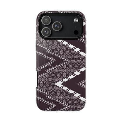 MagSafeタフケース - あっちこっち（白/紫色） | iPhone 17 / iPhone 17 Air / iPhone 17 Pro / iPhone 17 Pro Max