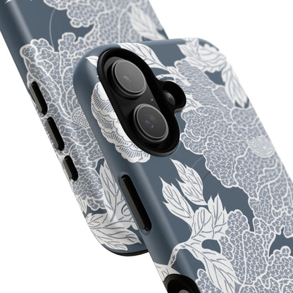 MagSafeタフケース - Deco Peony (ブルー) | iPhone 17 / iPhone 17 Air / iPhone 17 Pro / iPhone 17 Pro Max