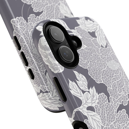 MagSafeタフケース - Deco Peony (紫色) | iPhone 17 / iPhone 17 Air / iPhone 17 Pro / iPhone 17 Pro Max