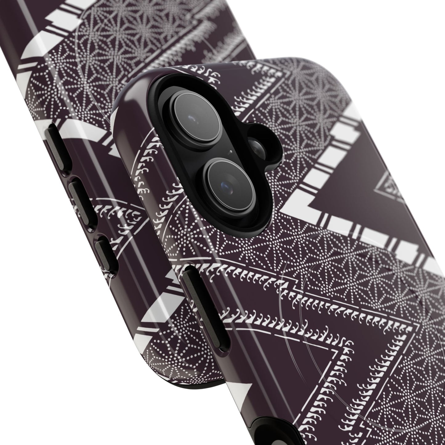 MagSafeタフケース - あっちこっち（白/紫色） | iPhone 17 / iPhone 17 Air / iPhone 17 Pro / iPhone 17 Pro Max