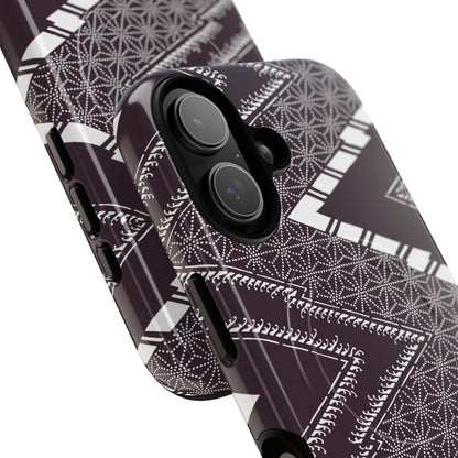 MagSafeタフケース - あっちこっち（白/紫色） | iPhone 17 / iPhone 17 Air / iPhone 17 Pro / iPhone 17 Pro Max